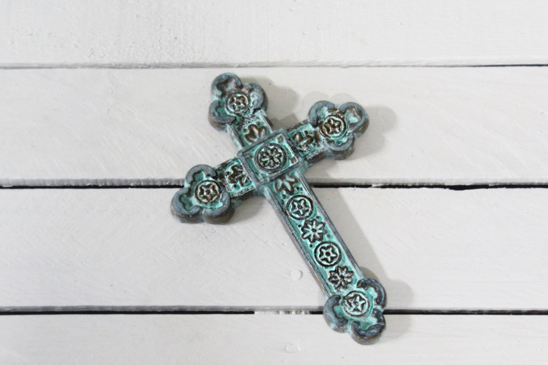 Rustic Wall Cross Flourish Cross Spiritual Gift Gift for Etsy