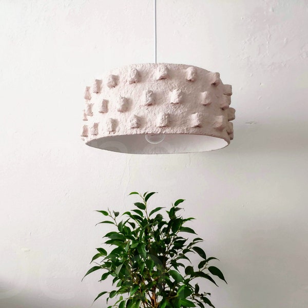 Deckenlampe Art Deco | Boho Teen Girl Room Decor | Art Modern Lamp Shade | Ceiling Paper Lamp Shade | Chandelier Pink Lampshade
