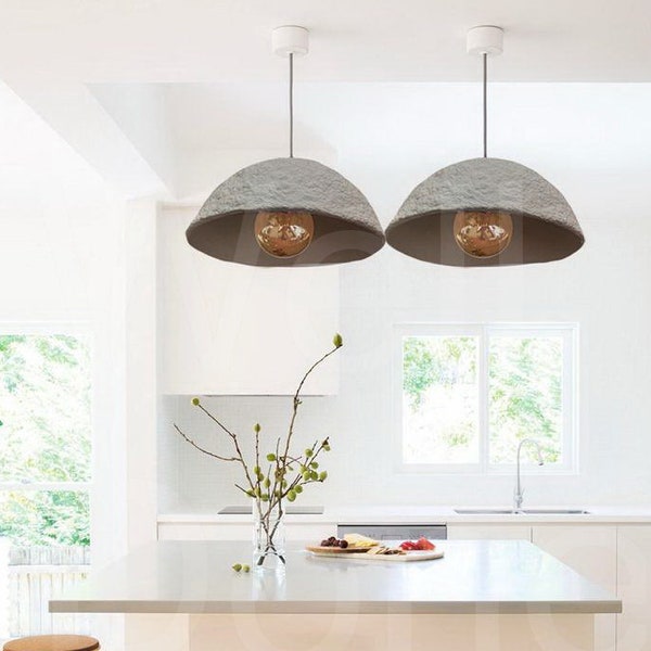 Nachttischlampe Origami | Industrie Deckenlampen | Grey Industrial Pendant Lighting | Small Kitchen Island Pendant Lighting