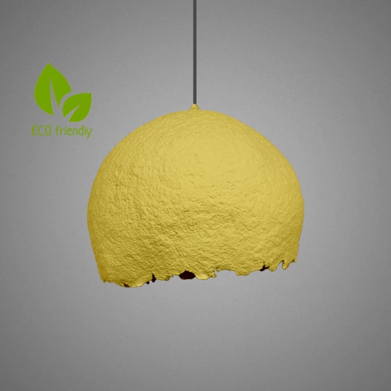 Paper Mache Moon Lamp Teen Room Decor Ceiling Light Cute Room Decor Bedroom Decor Housewarming Gift Industrial Lighting Lampshade