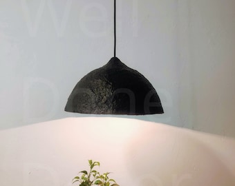 Mission Lamp | Steampunk Lampe Deckenleuchte | Black Light Shades Ceiling | Small Chandelier Industrial | Paper Mache Light Shade