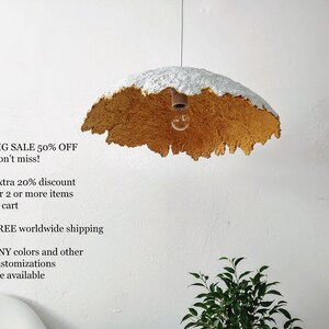 Paper Lamp Shade Modern Pendant Lighting Lampshade Ceiling Paper Mache Ceiling Light Shade Loft Lamp Lampadario image 2