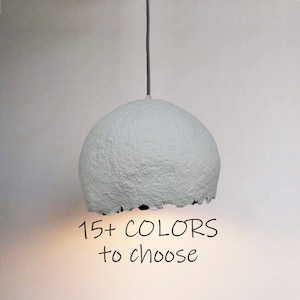 Lampara Luna / Globe Lampada a Sospensione Plafoniera / Lampadario Art Deco Moderno / Lampada a sospensione Paper Mache Globe / Illuminazione Lavanderia Industriale