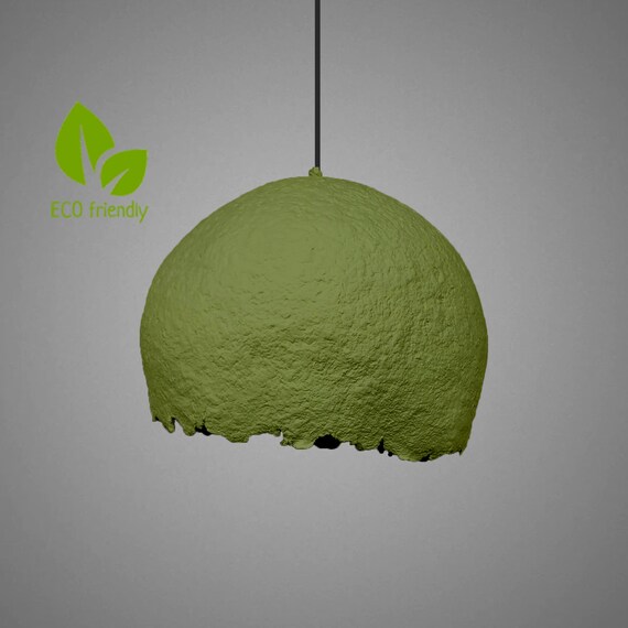 Paper Mache Lamp Ceiling Lamp Hanging Lamp Pendant Lamp French Etsy