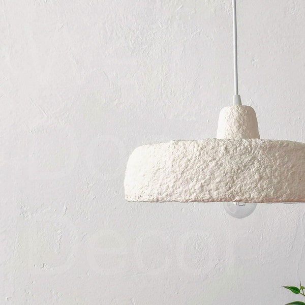 Sufit z abażurem origami | Design Chevet Suspendu | Designerskie Lampy Papierowe | Kinkiet kuchenny | Wystrój boho z papierowej mache | Papierowy abażur z wisiorkiem