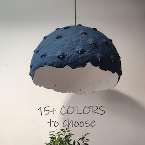 Carta blu Paralume Lampada a sospensione Paralume Cloud Lampada Minimalista Lampada da comodino Boho Lampada Rustico Lampada Scandinavian Modern Lighting