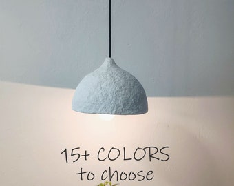 Gray Paper Light Large Lamp Shade Farmhouse Chandelier Hanging Lamp Shade Modern Chandelier Modern Pendant Light Light Sculpture