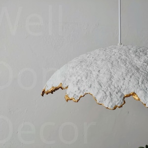 Paper Lamp Shade Modern Pendant Lighting Lampshade Ceiling Paper Mache Ceiling Light Shade Loft Lamp Lampadario image 4