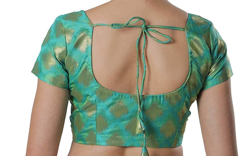 party wear saree with readymade blouse