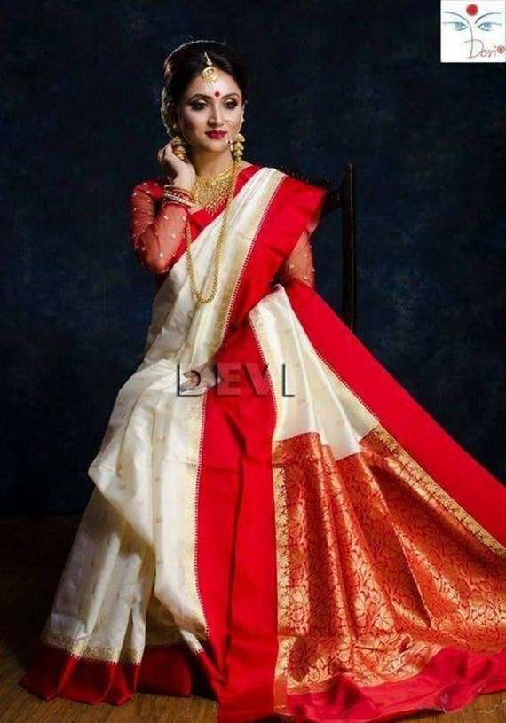 durga puja new design saree