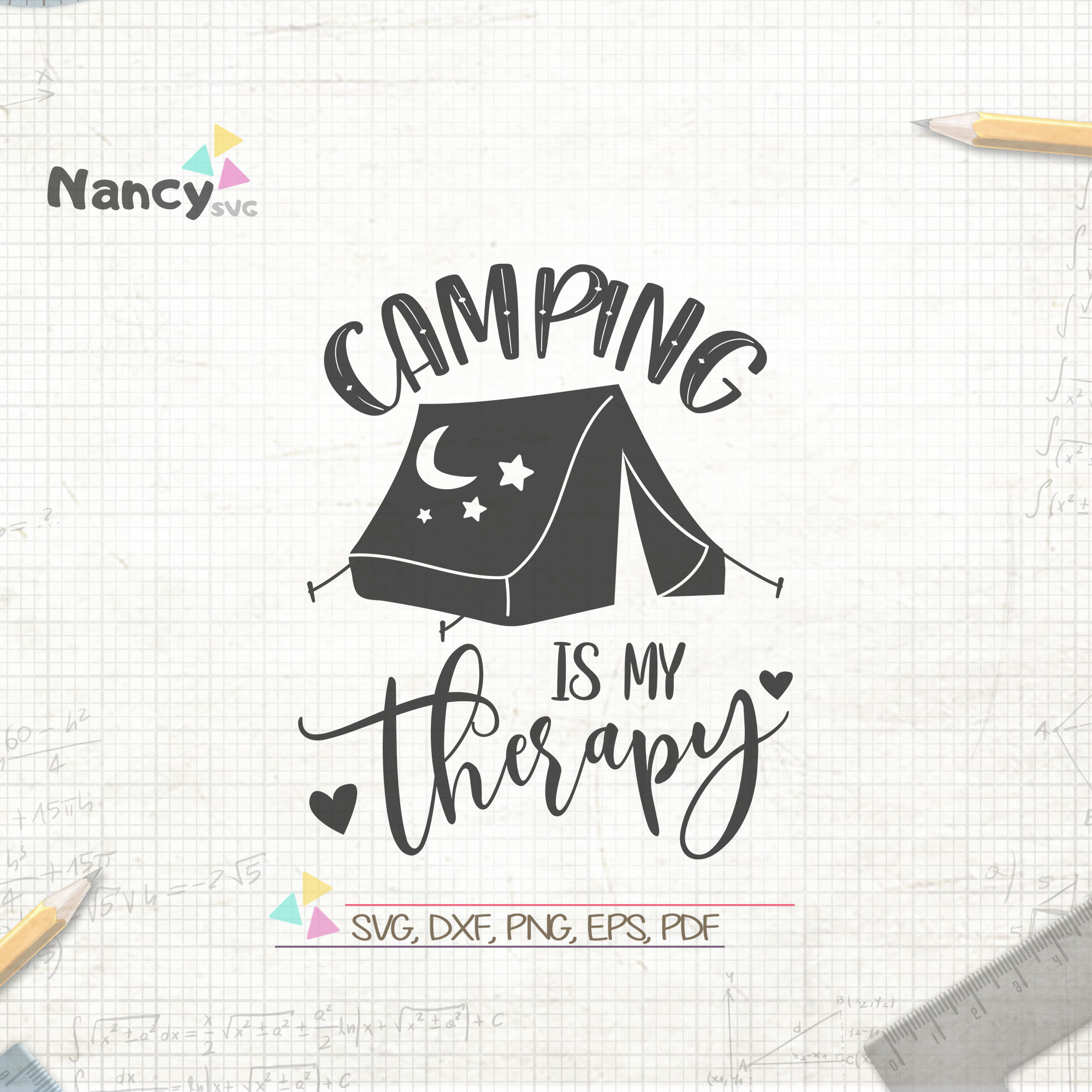 Free Free 197 Camping Is My Therapy Svg Free SVG PNG EPS DXF File