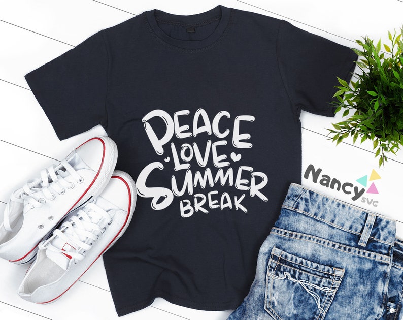 Download Peace Love Summer Break SVG Summer SVG Funny Teacher Gifts ...