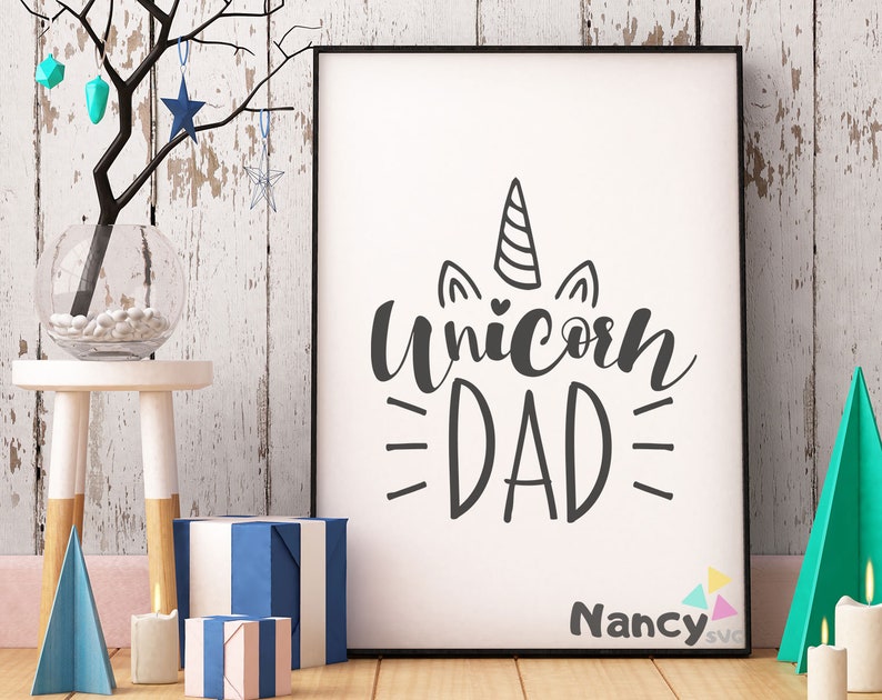 Download Unicorn Dad Father's Day SVG Unicorn Svg For Cricut | Etsy