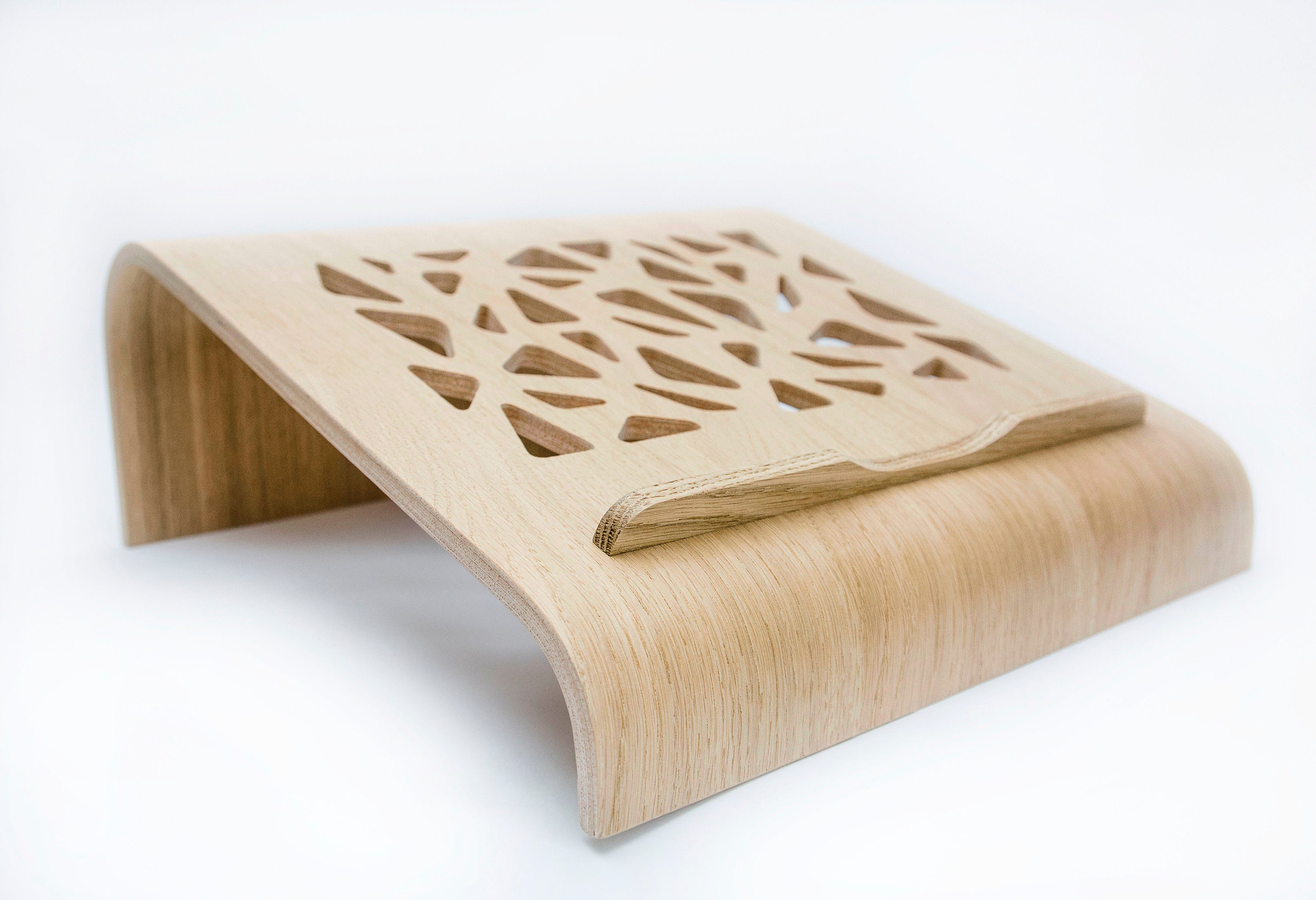 Wooden Mounted Laptop Stand Stand up Computer Desk Raiser | Etsy UK