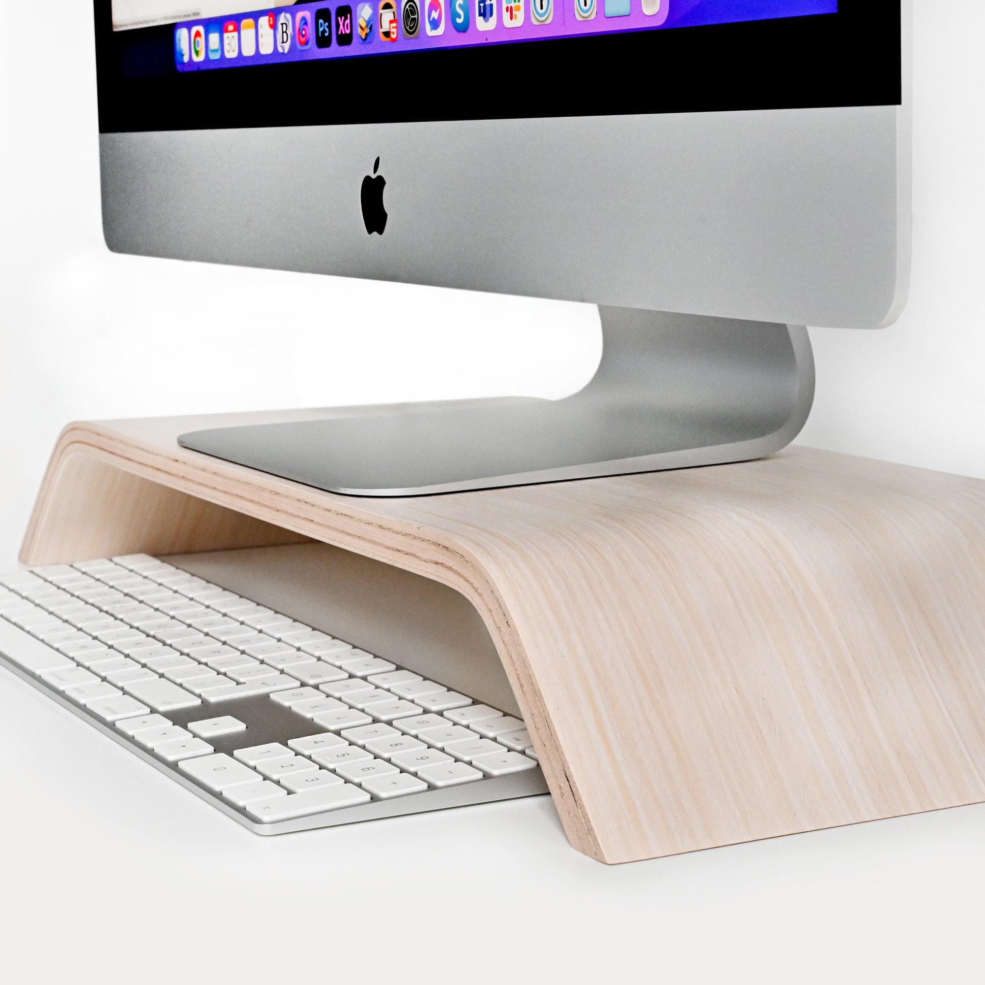 Wood Monitor Riser Scandinavian Style Stand for Imac - Etsy
