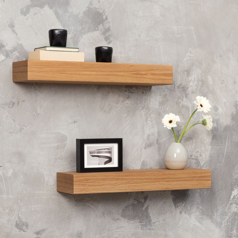 Wooden Wall Shelf Floating Wood Photo Ledge Nursery Room - Etsy