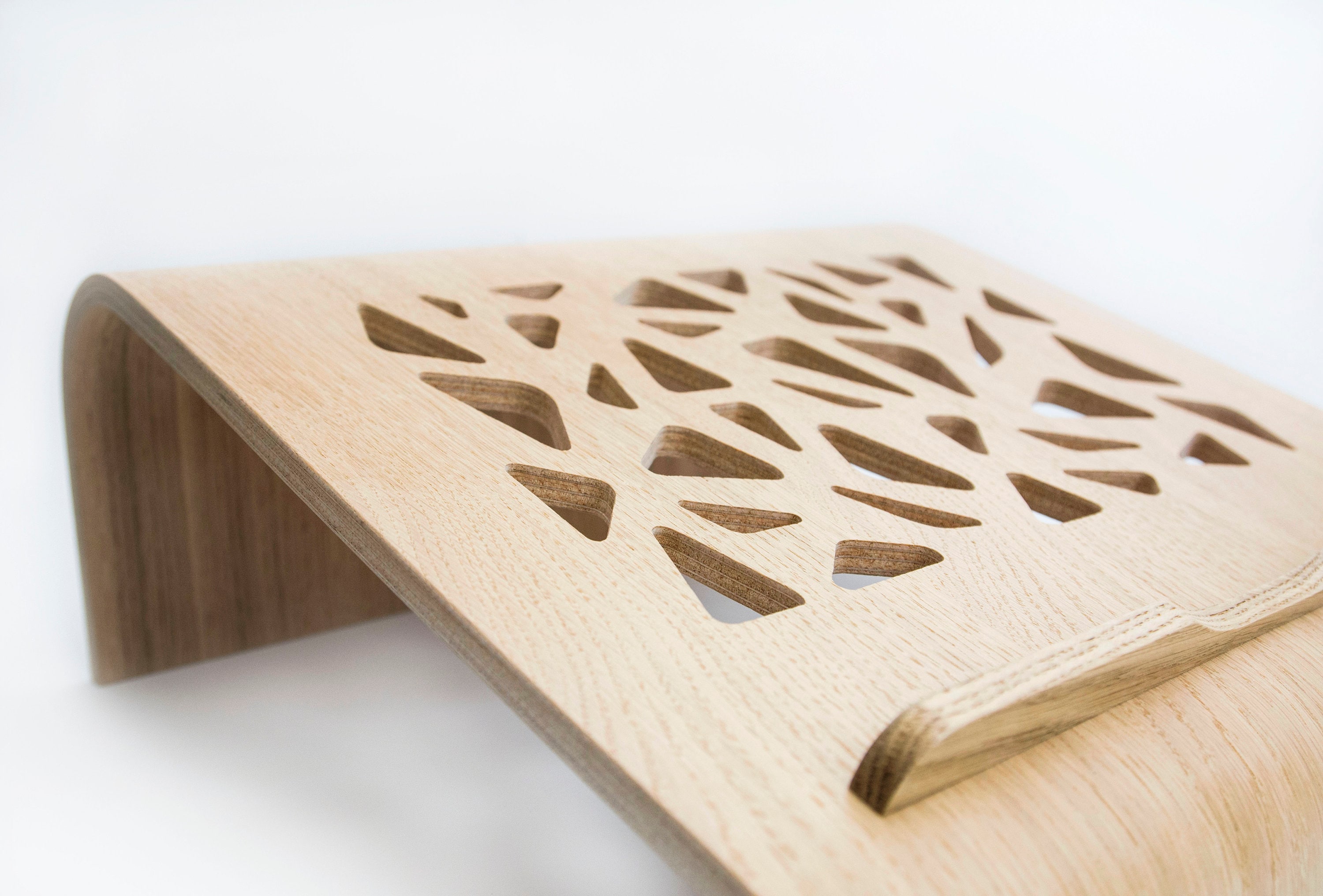 Wooden Mounted Laptop Stand Stand up Computer Desk Raiser | Etsy UK