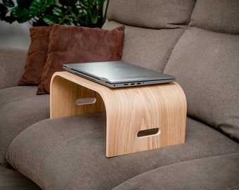 Tragbarer Laptoptisch, Mobiler Betttisch aus Holz, Couchtisch, Tragbares Laptoptablett, Ständer für das Arbeiten von zu Hause aus