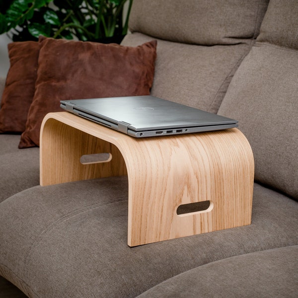 Tragbarer Laptoptisch, Mobiler Betttisch aus Holz, Couchtisch, Tragbares Laptoptablett, Ständer für das Arbeiten von zu Hause aus