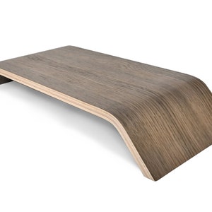 Wood Monitor Riser, Scandinavian Style Stand for iMac, Computer, TV walnut