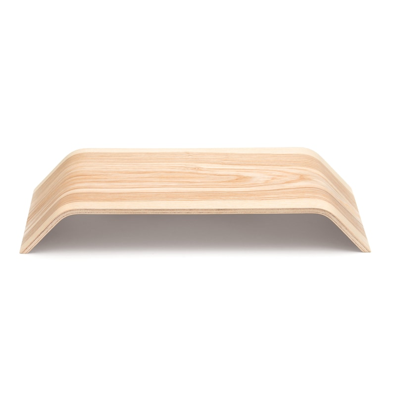 Wood Monitor Riser, Scandinavian Style Stand for iMac, Computer, TV image 4