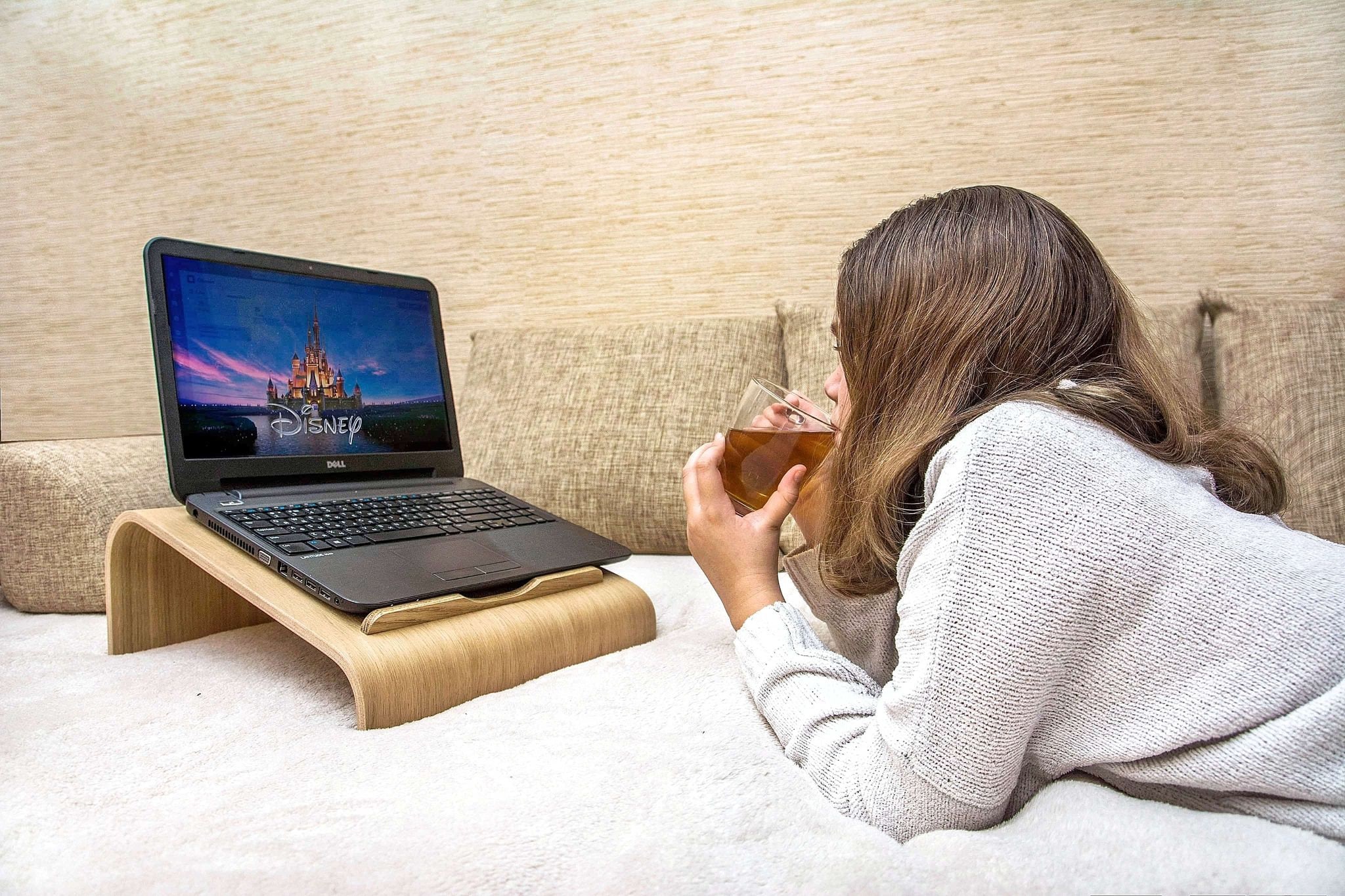 Wooden Mounted Laptop Stand Stand up Computer Desk Raiser | Etsy UK