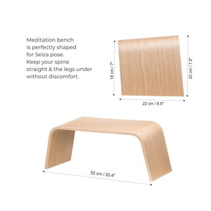 Strong Wooden Bench for Meditation, Tea Ceremony, Seiza, Praying and Healthier Sitting image 8