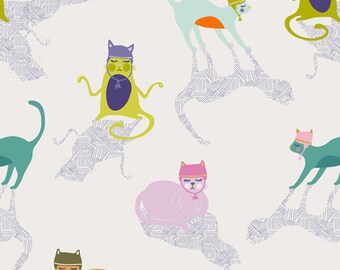 Kitten Around yardage OHM-33442/ Oh, Meow! Fabric Collection/ Art Gallery Fabric (1/2 yard)