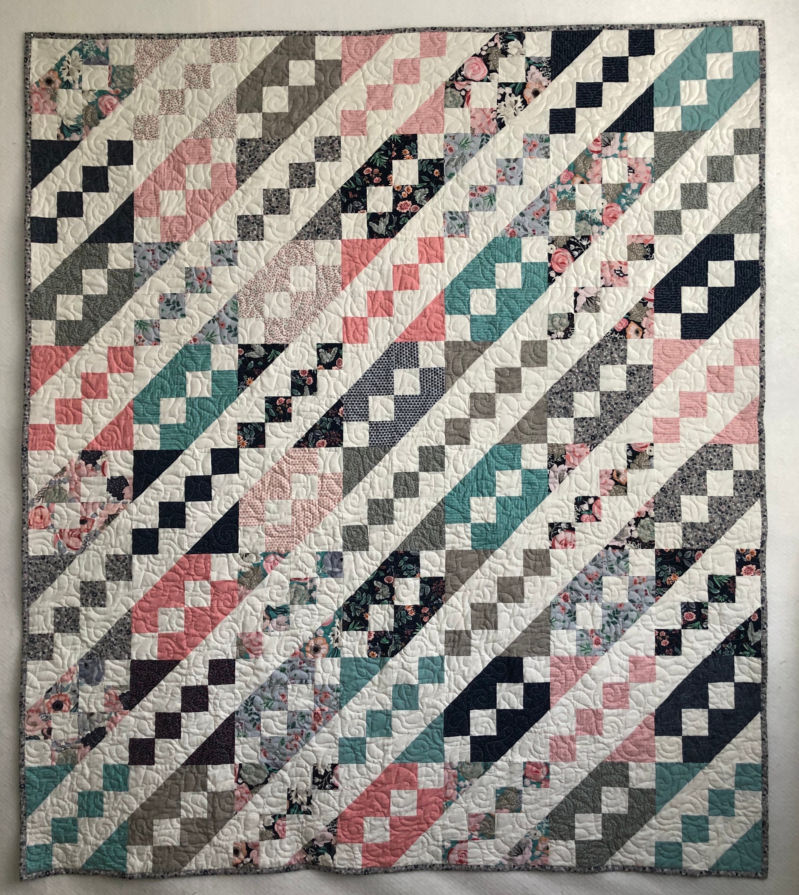 Jane's Ladder Handmade Quilt 54 x 61 | Etsy