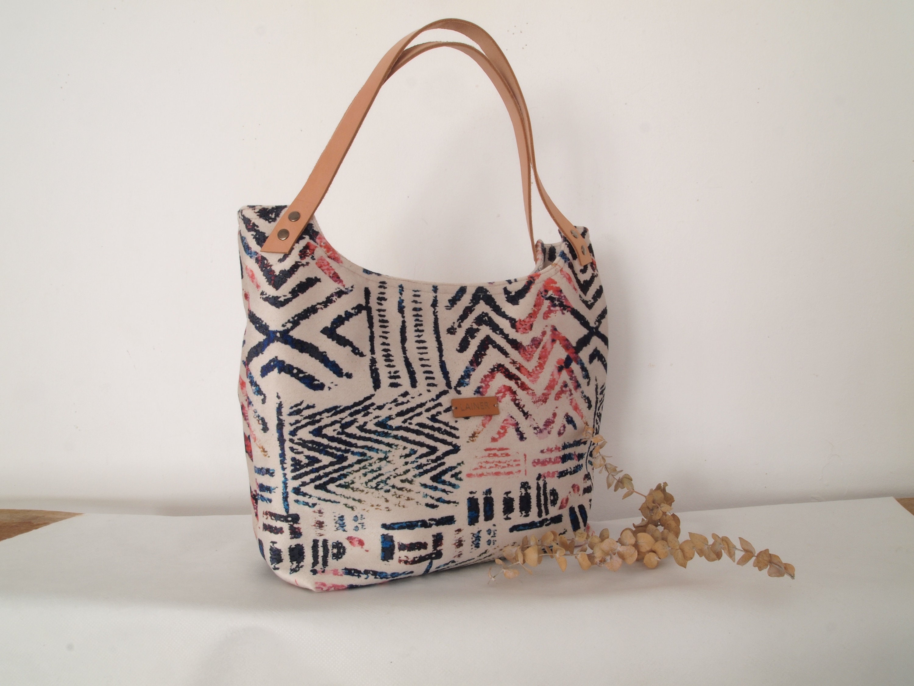 Bag to Give to Mother Hobo Bag With Leather Handles Perfect Bag
