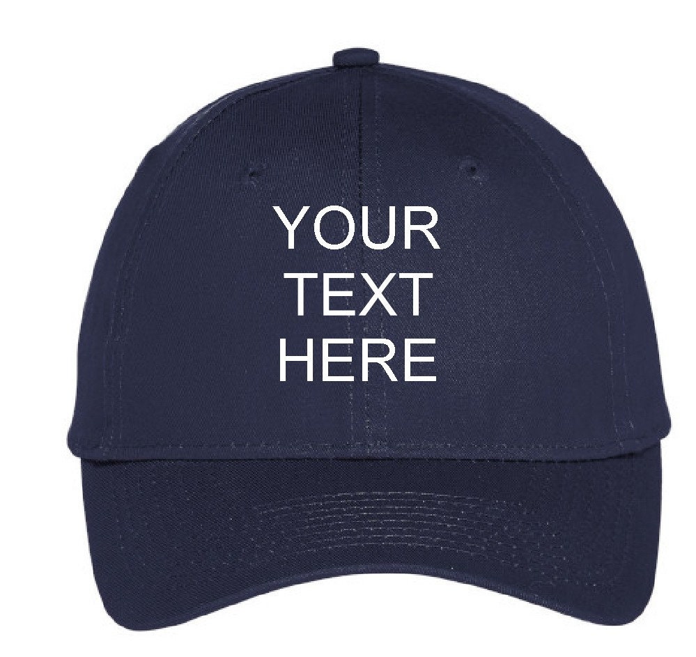 Personalized Custom Embroidered Cap Design your own Etsy