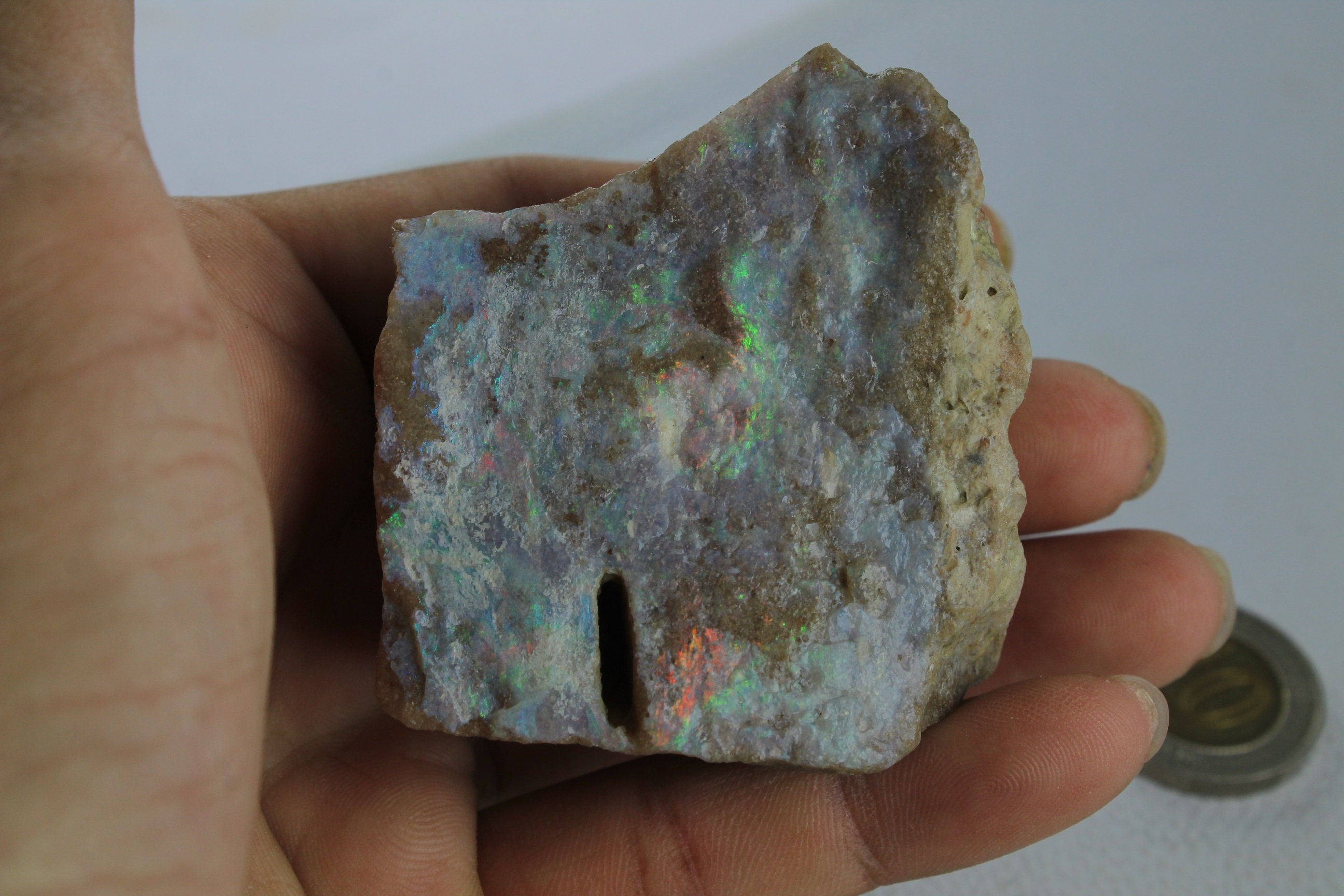 358 Carat Andamooka Opal Painted Lady Opal Specimen Australian Etsy
