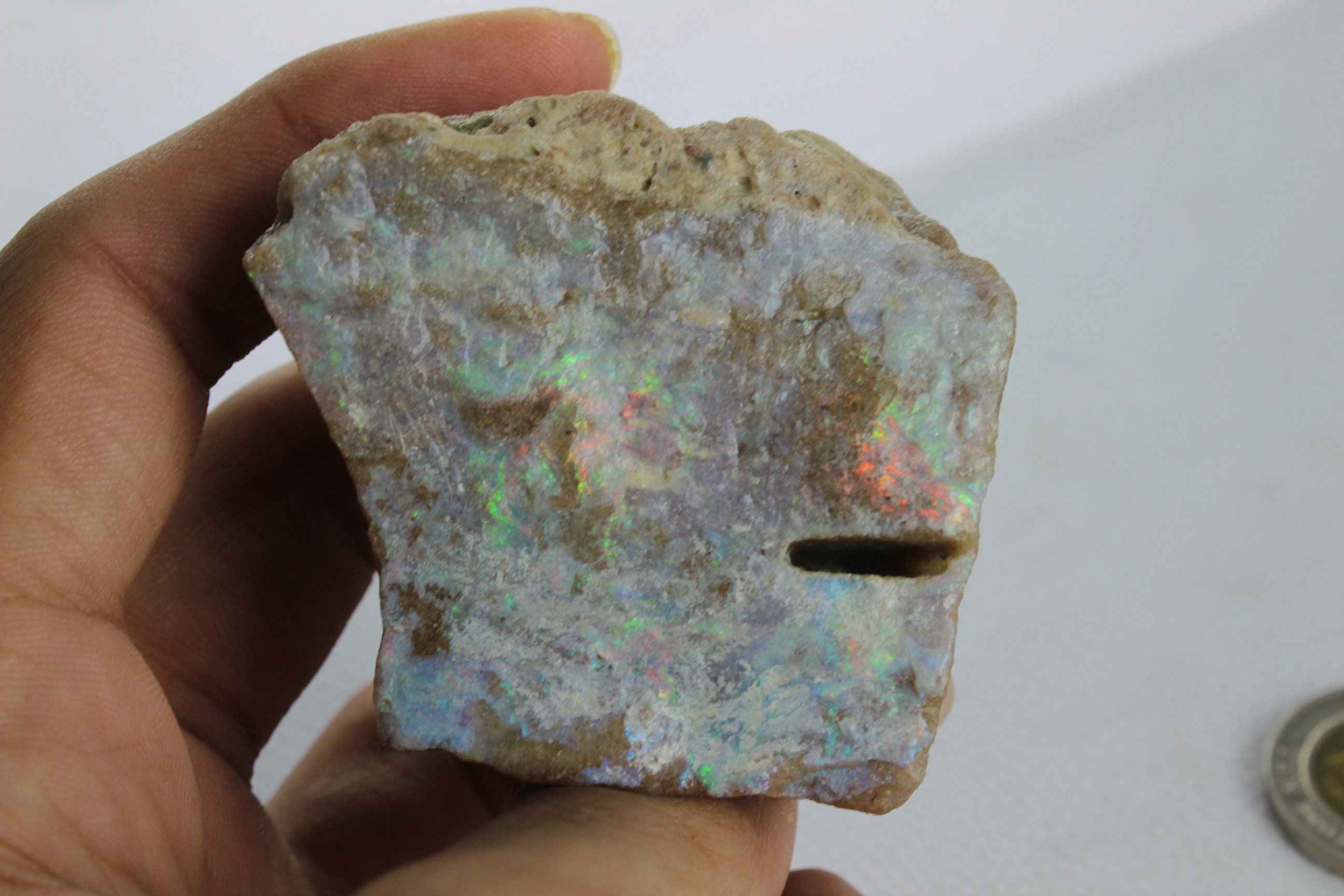 358 Carat Andamooka Opal Painted Lady Opal Specimen Australian Etsy