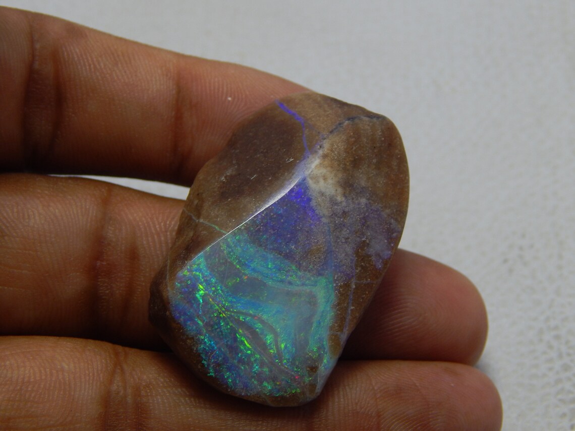 Andamooka Painted Lady Opal Specimen Australian Opal Gemstone Etsy
