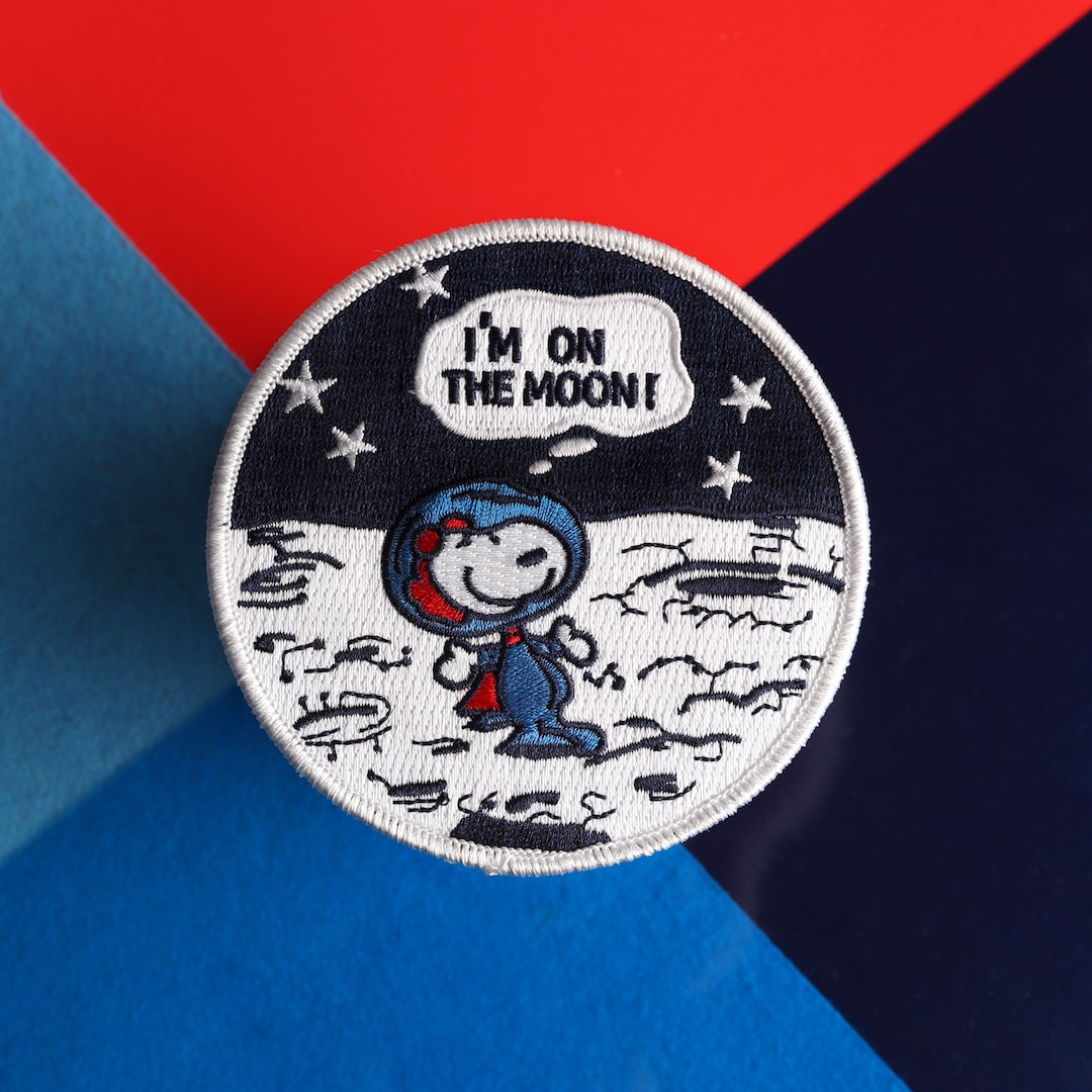 Snoopy Astronaut on the Moon Patch - Etsy