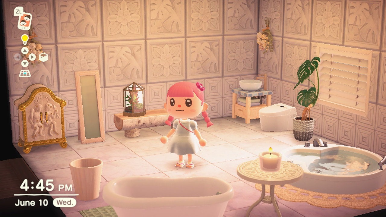 Cozy and Elegant Bathroom set for Animal Crossing New Horizons Etsy