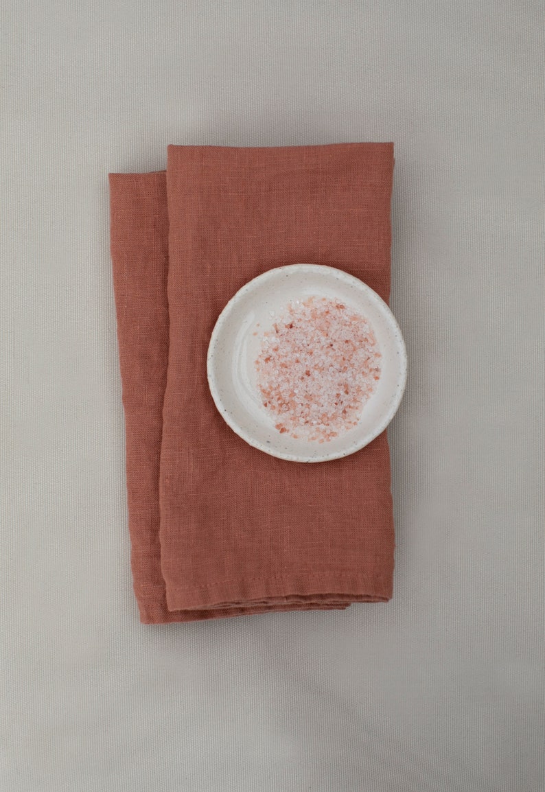 Terra Cotta Linen Napkins Linen Table Ware by WeaVe Etsy