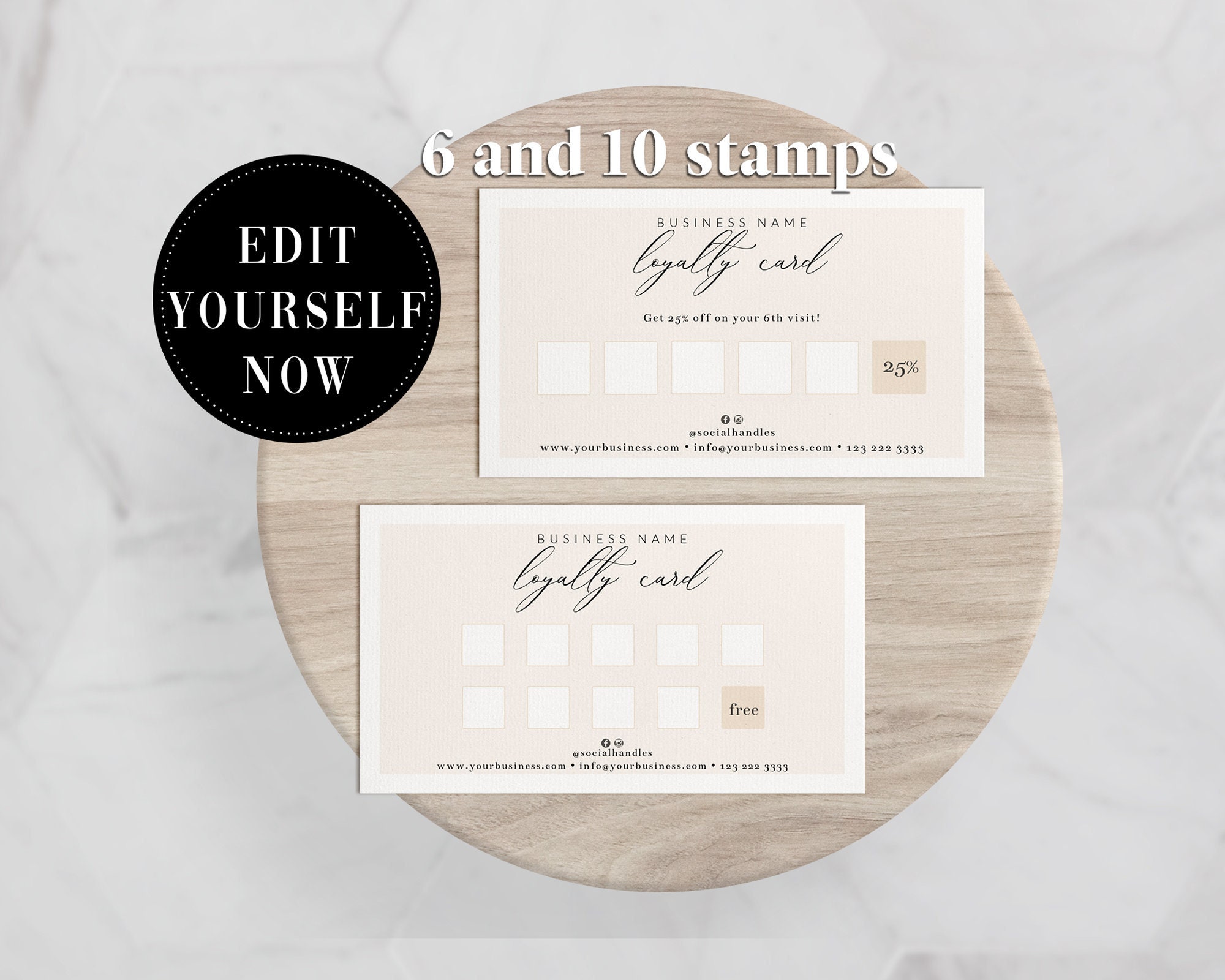 Loyalty Stamp Card Template Loyalty Stamp Card Template
