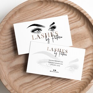 Editable Lash Logo Bronze Eyelash Extensions Logo Eyebrows - Etsy