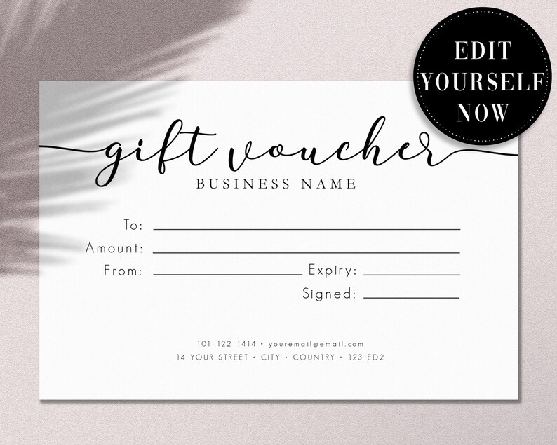 Free Printable Gift Voucher Template Birthday Card For Husband 