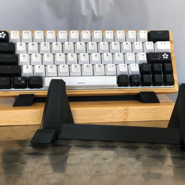 Keyboard Display Stand- Low profile, wide base