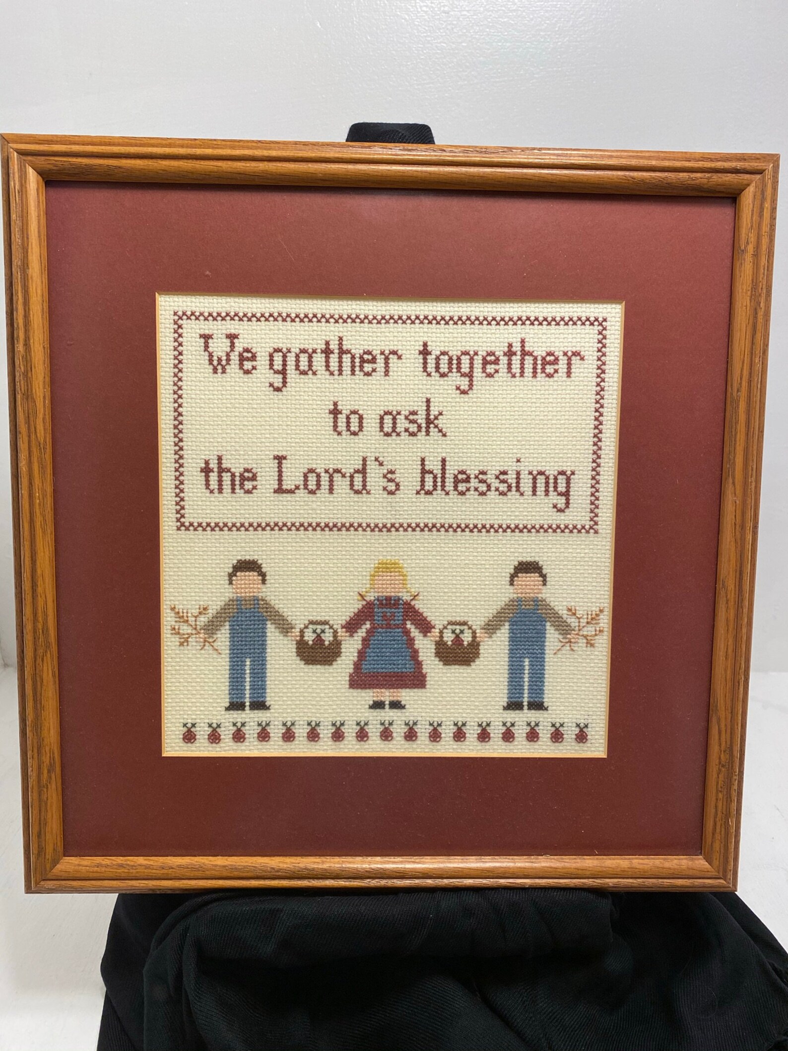 Handmade counted cross stitched embroidered wall hanging Etsy