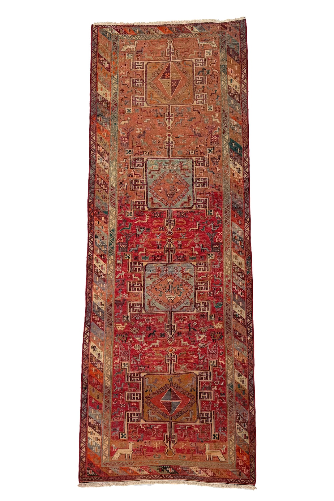 Silk Shahsevan Sumak Rug Vintage Sumak Silk Hand Woven Area Size Kilim Rug. ( 285 X 104 Cm ) - Etsy
