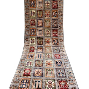 OUSHAK Oriental Hand knotted wool area Rug Runner.