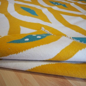 Eigentijds design flat geweven mooie vintage kilim.