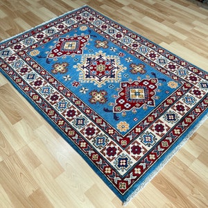 Kazak Stunning Oriental Hand knotted wool area rug.