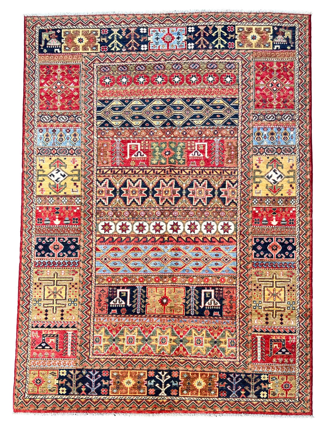 Super Kazak Oriental Hand Knotted Area Size Rug. - Etsy
