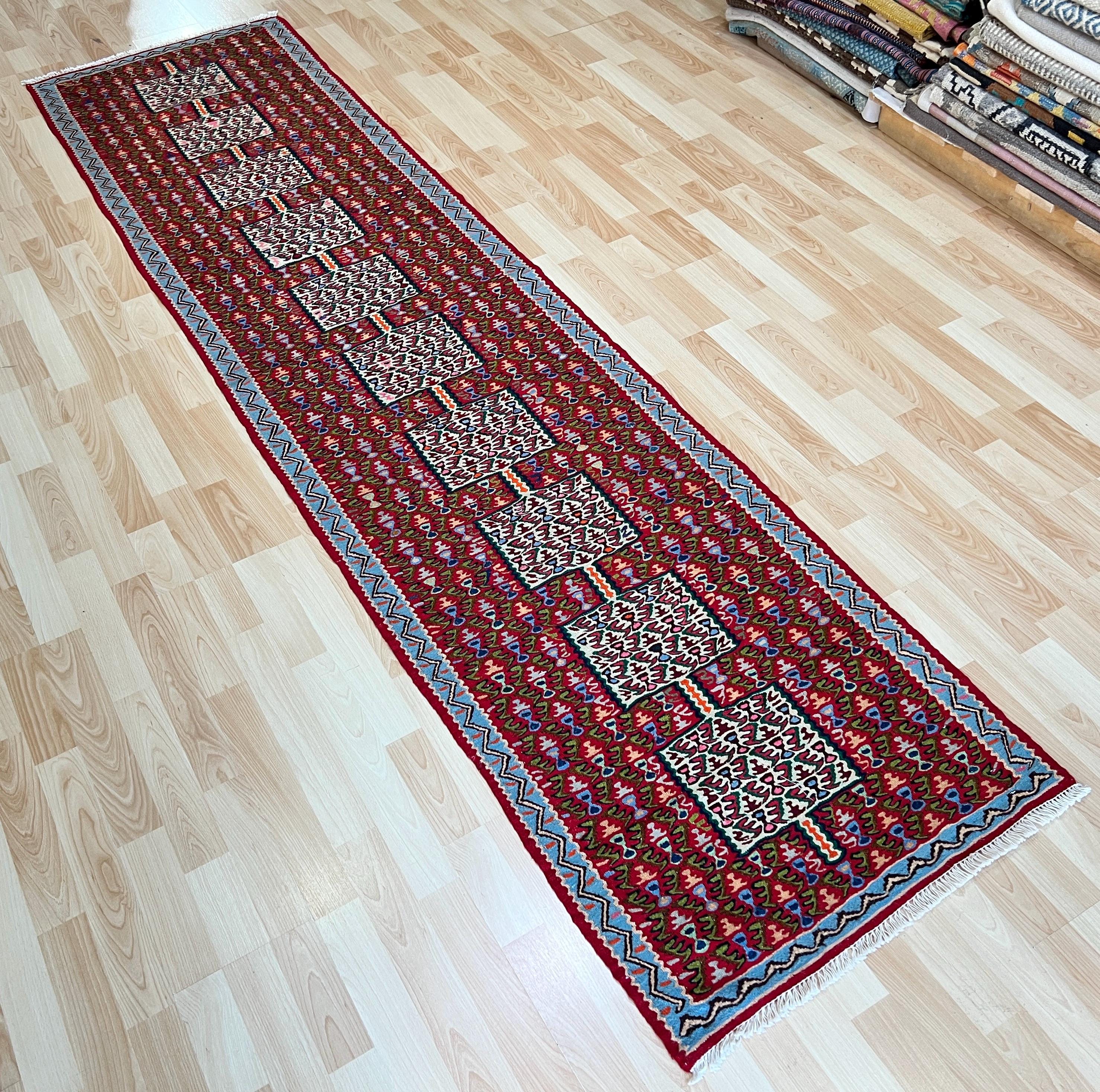 Vintage Seena Kurdi Area Size Rug Kilim Runner. - Etsy