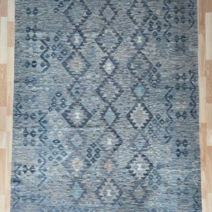 Afghan Maimana hand made flat woven kilim.