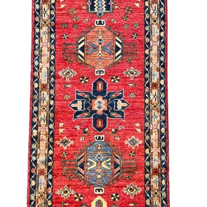 Oriental Hand knotted wool area Rug Runner.